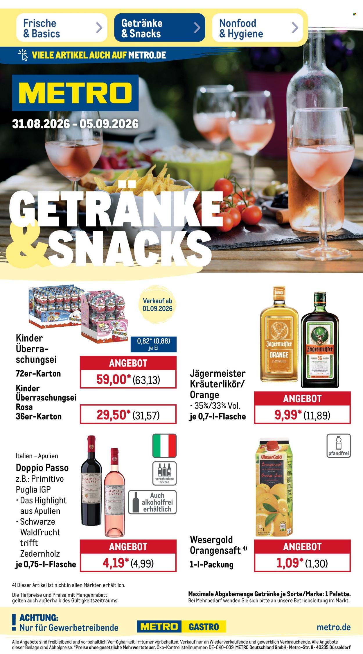 Metro Prospekte  - 31.08.2026 - 5.09.2026. Seite 18