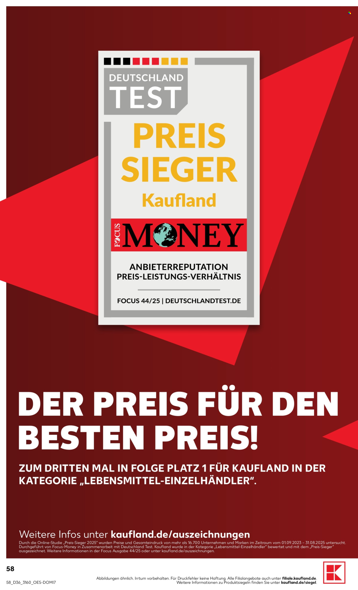 Kaufland Prospekte  - 3.09.2026 - 9.09.2026. Seite 58