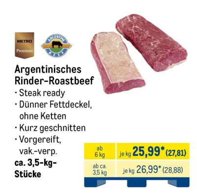 Argentinisches Rinder-Roastbeef