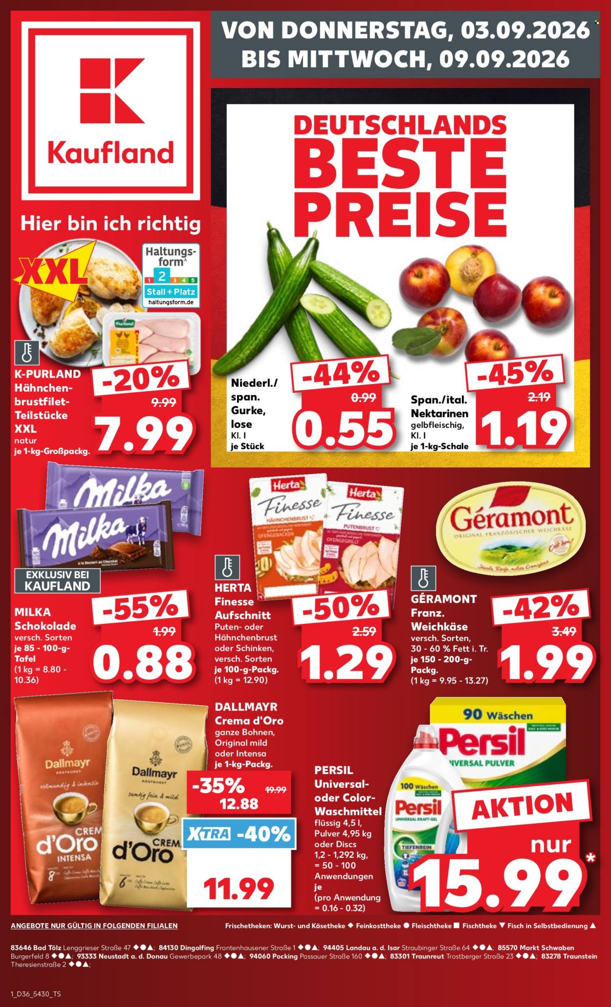 Kaufland Prospekte  - 3.09.2026 - 9.09.2026. Seite 1