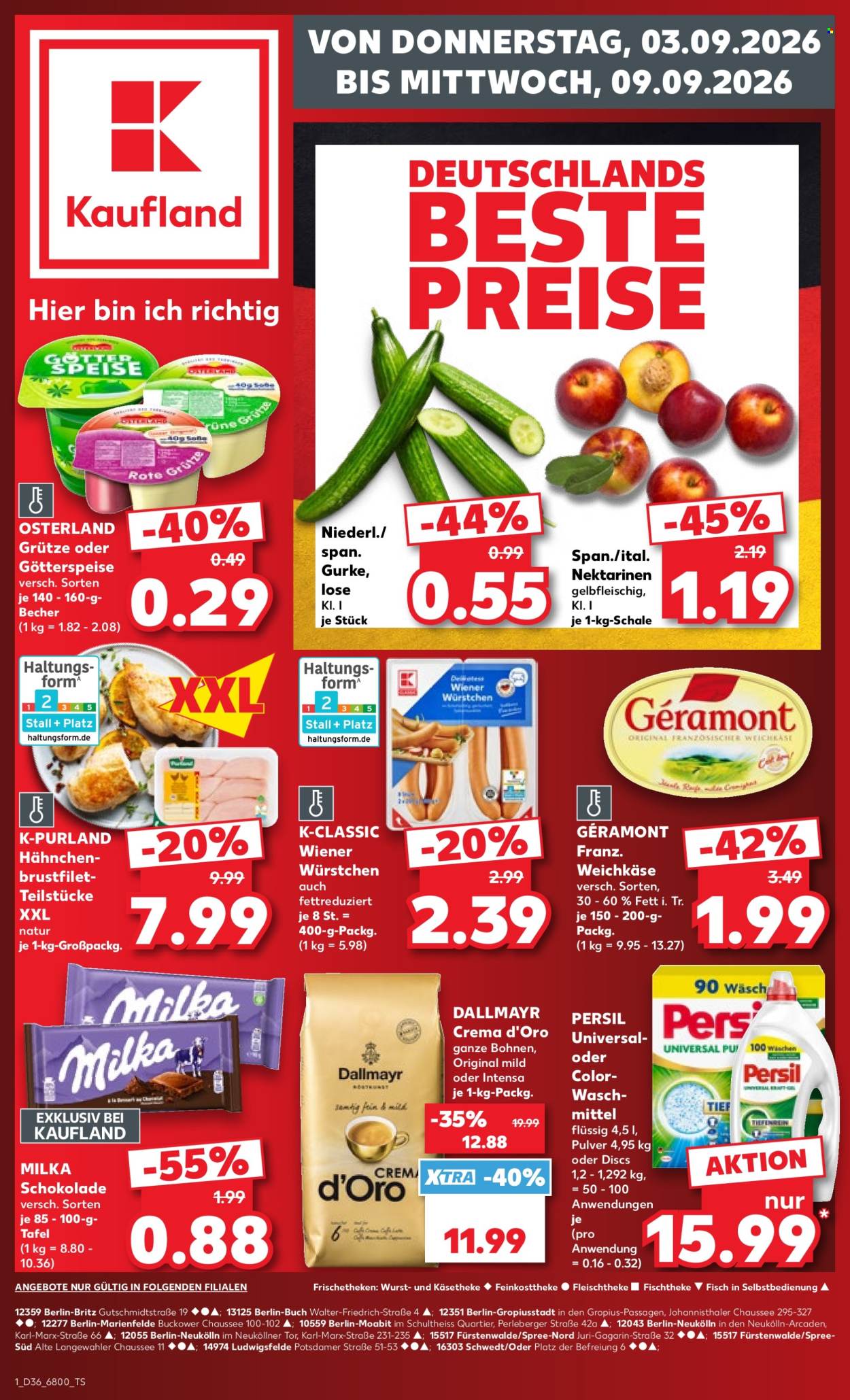 Kaufland Prospekte  - 3.09.2026 - 9.09.2026. Seite 1