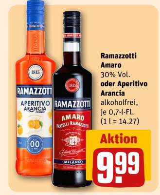 Ramazzotti Amaro oder Aperitivo Arancia