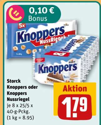 Storck Knoppers oder Knoppers Nussriegel