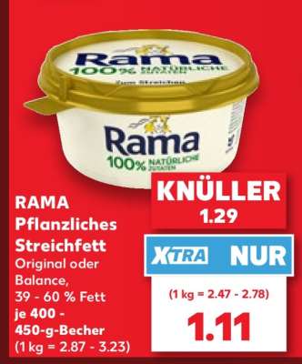 RAMA Pflanzliches Streichfett