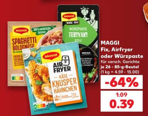 MAGGI Fix, Airfryer oder Würzpaste