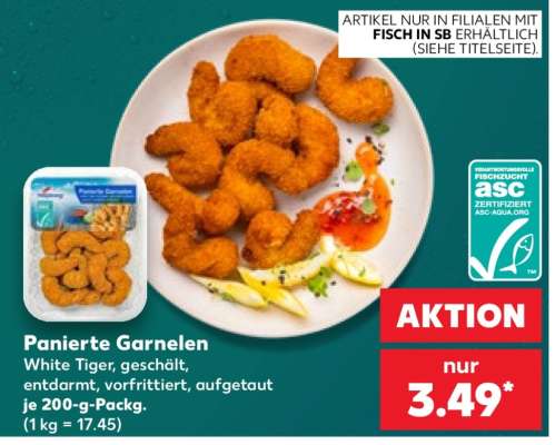 Panierte Garnelen