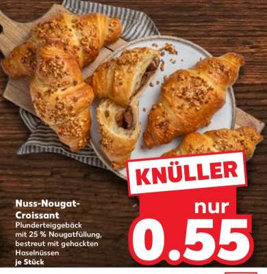 Nuss-Nougat-Croissant