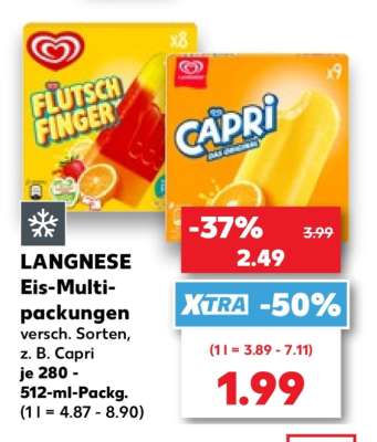 LANGNESE Eis-Multipackungen