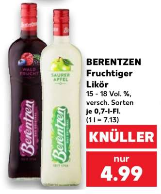 BERENTZEN Fruchtiger Likör