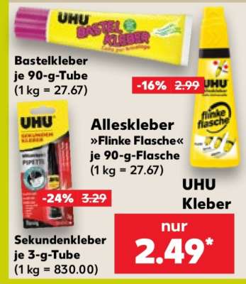 Alleskleber »Flinke Flasche« je 90-g-Flasche