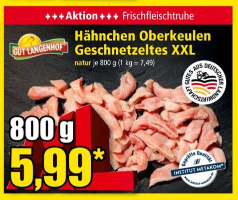 Hähnchen Oberkeulen Geschnetzeltes XXL