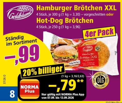 Hamburger Brötchen XXL