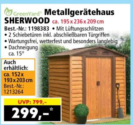 Metallgerätehaus SHERWOOD
