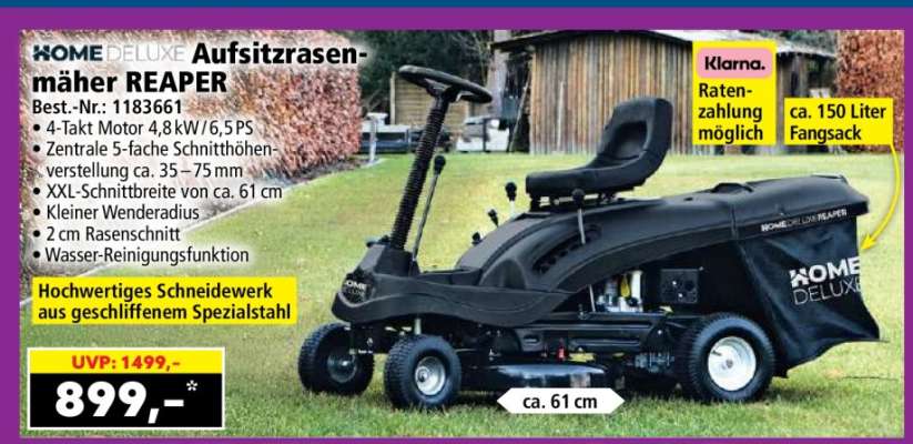 Aufsitzrasenmäher REAPER