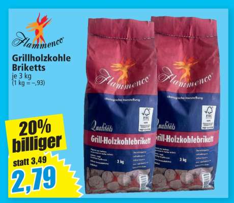 Grillholzkohle- briketts