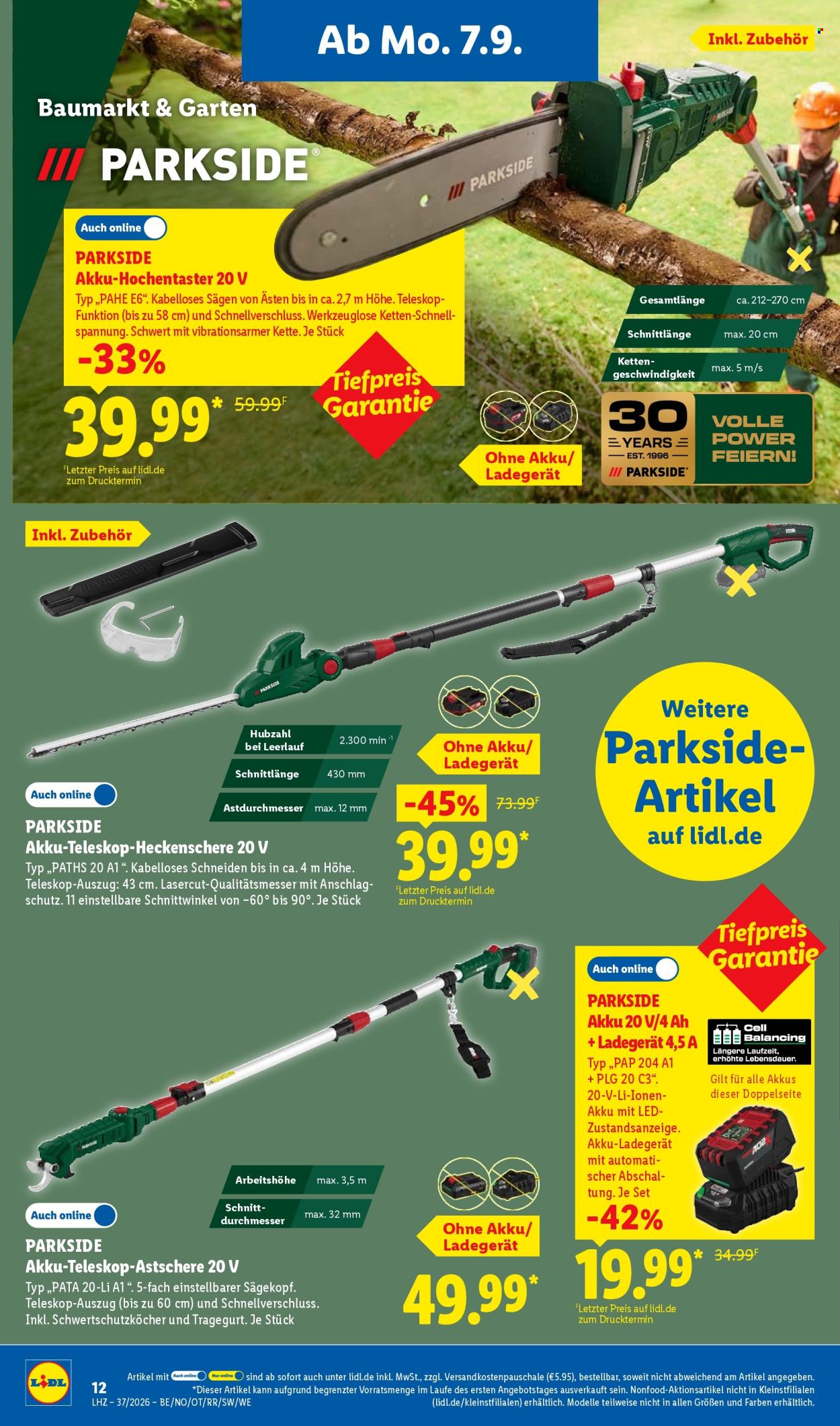 Lidl Prospekte  - 7.09.2026 - 12.09.2026. Seite 30
