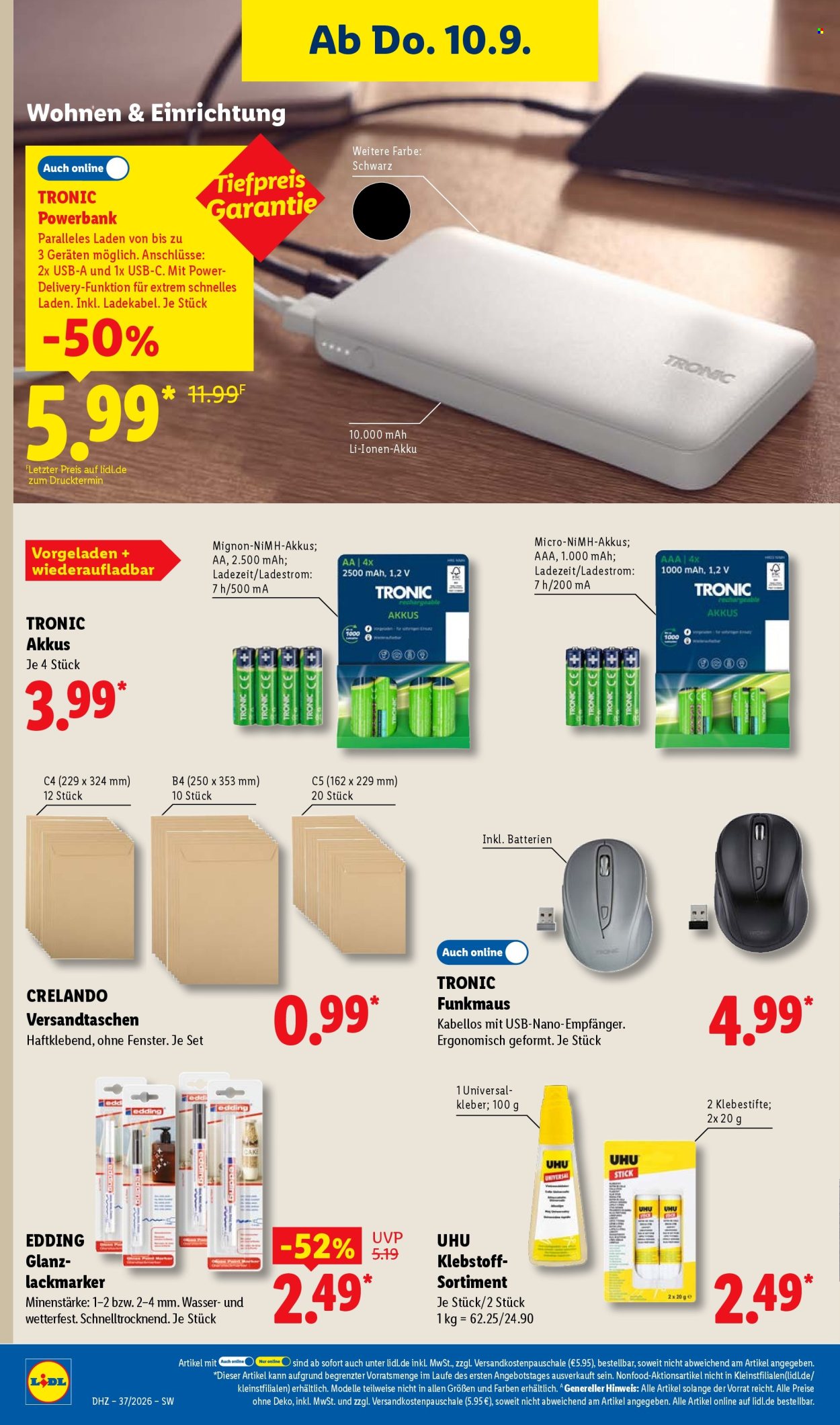Lidl Prospekte  - 7.09.2026 - 12.09.2026. Seite 50