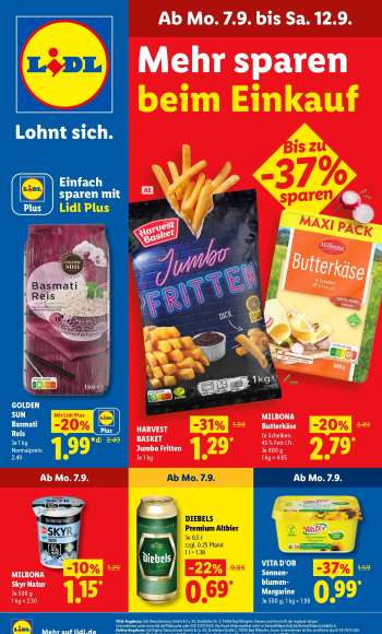 Prospekte Lidl - 7.09.2026 - 12.09.2026.