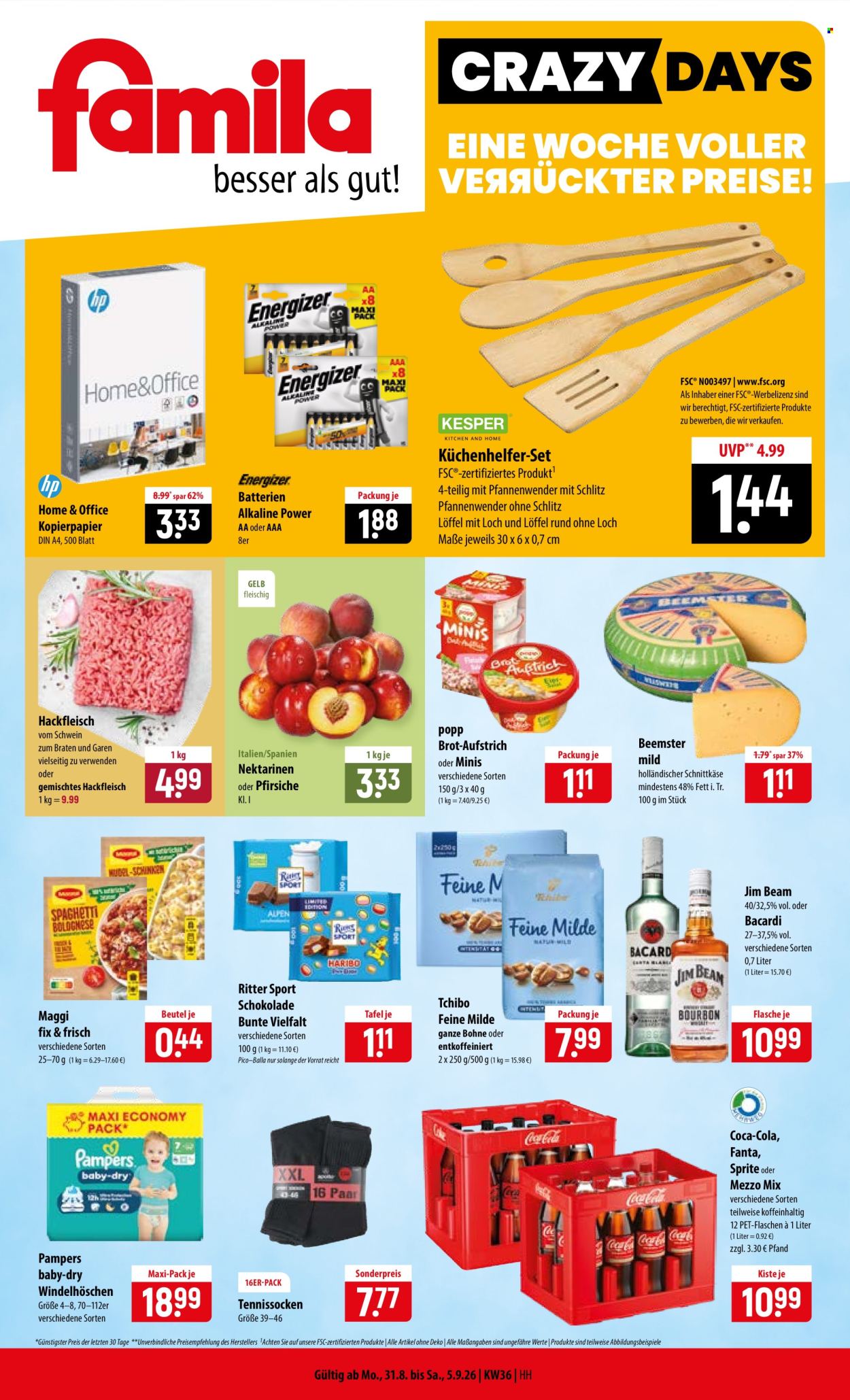 famila Prospekte  - 31.08.2026 - 5.09.2026. Seite 1