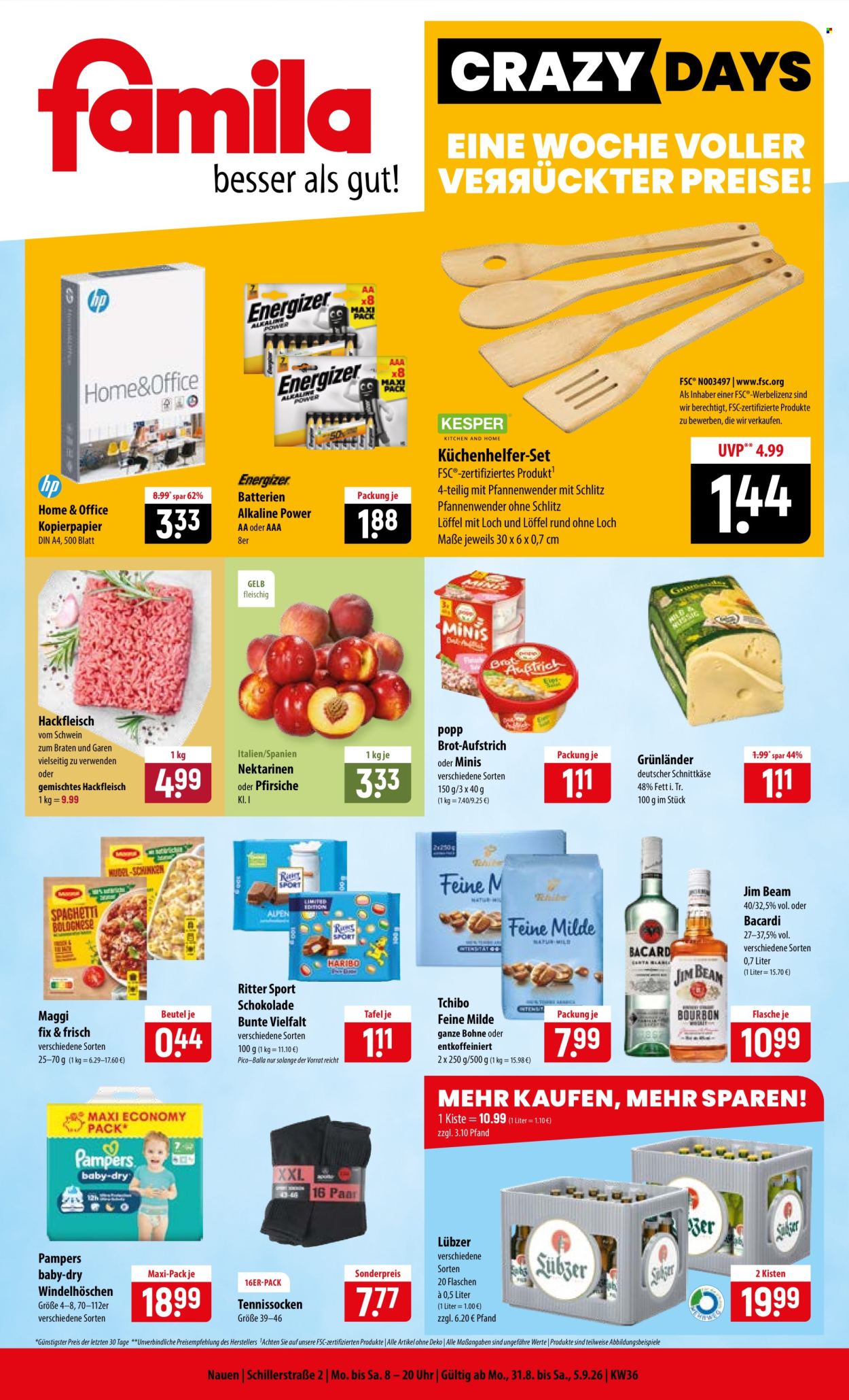 famila Prospekte  - 31.08.2026 - 5.09.2026. Seite 1