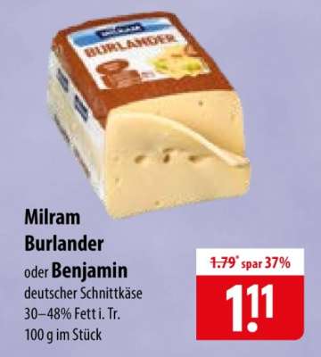 Milram Burlander oder Benjamin