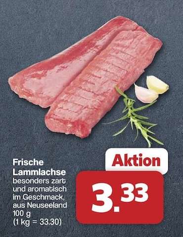 Frische Lammlachse