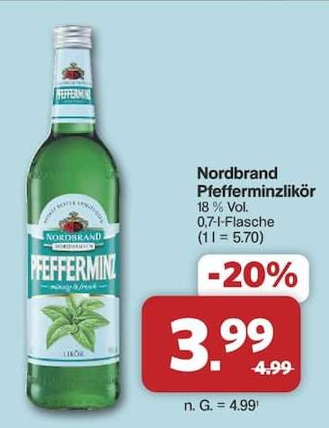Nordbrand Pfefferminzlikör