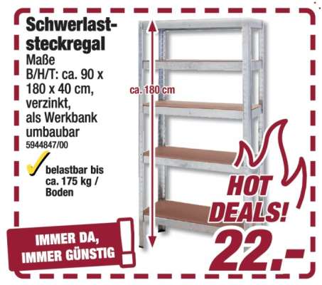Schwerlast Steckregal