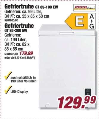 Gefriertruhe GT 85-200 EW