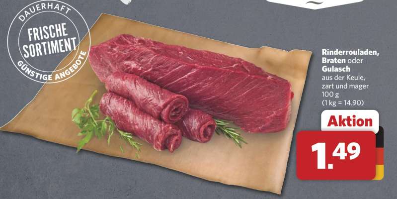 Rinderrouladen, Braten oder Gulasch