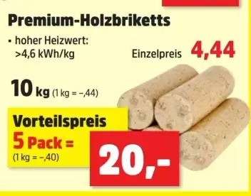 Premium-Holzbriketts*