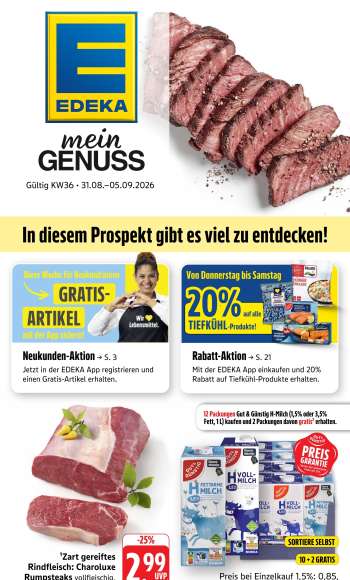 Prospekte Edeka - 31.08.2026 - 5.09.2026.