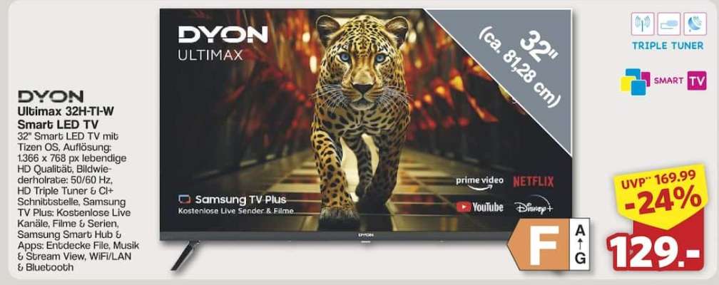 DYON Ultimax 32HT-W Smart LED TV