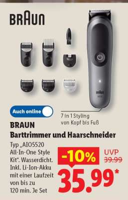 BRAUN Barttrimmer und Haarschneider
