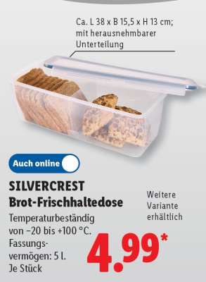 SILVERCREST Brot-Frischhaltedose