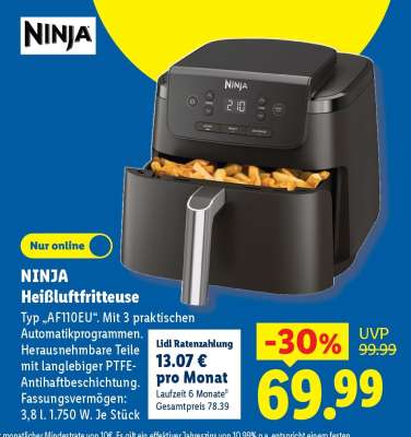 NINJA Heißluftfritteuse