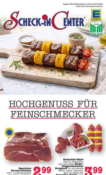 Prospekte Scheck-in - 31.08.2026 - 5.09.2026.