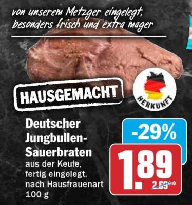 Deutscher Jungbullen-Sauerbraten