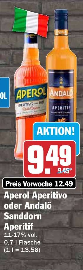 Aperol Aperitivo oder Andalö Sanddorn Aperitif