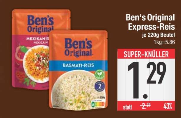 Ben’s Original Express Reis*