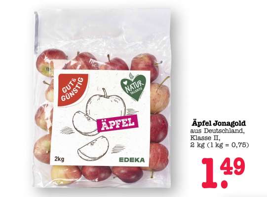 Äpfel Jonagold