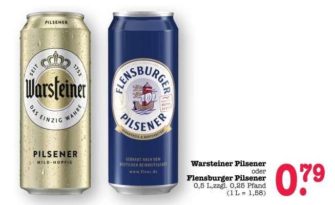Warsteiner Pilsener oder Flensburger Pilsener