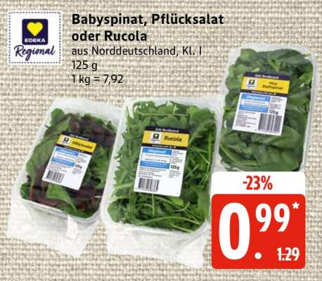 Babyspinat, Pflücksalat oder Rucola