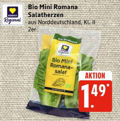 Bio Mini Romana Salatherzen