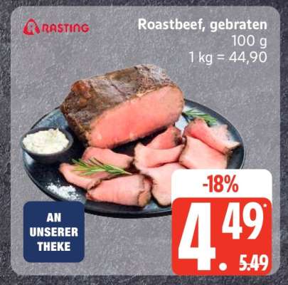 Roastbeef gebraten