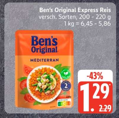 Ben’s Original Express Reis*