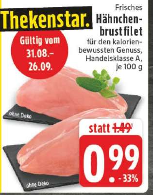 Frisches Hähnchenbrustfilet