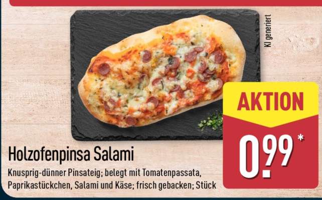 Holzofenpinsa Salami