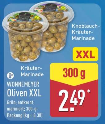 WONNEMEYER Oliven XXL