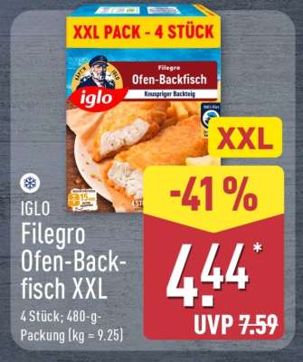 Filegro Ofen-Backfisch XXL